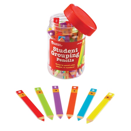 Learning Resources Student Grouping Pencils, Set of 36 0624